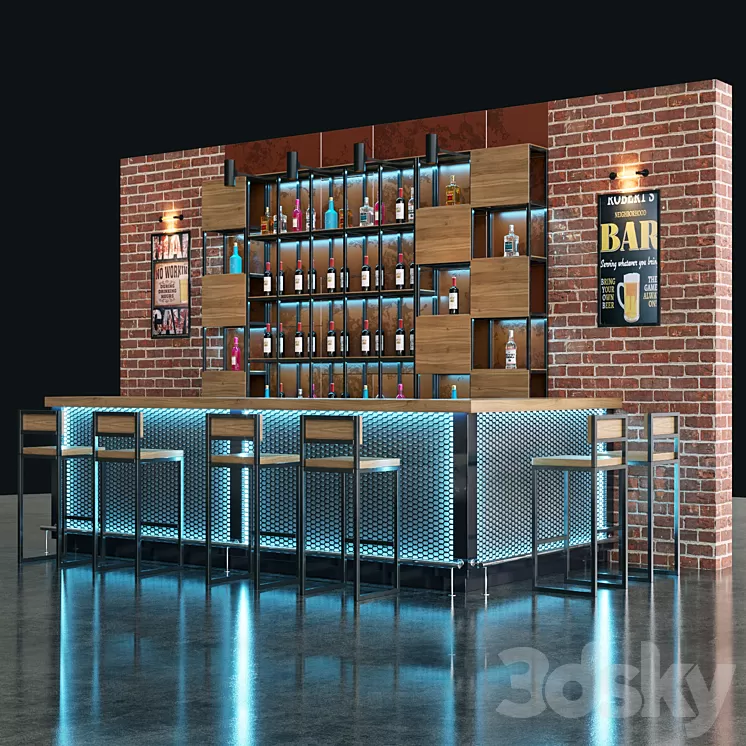 Bar 3D Model