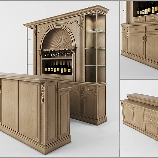 Bar and bar 3DModel