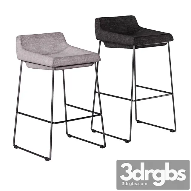 Bar and semi-bar stool concepto comfy 2 3D Model Free