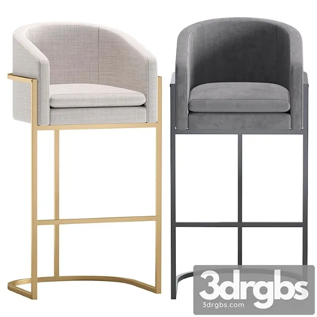 Bar and semi bar stools san francisco by cazarina interiors 3 colors version