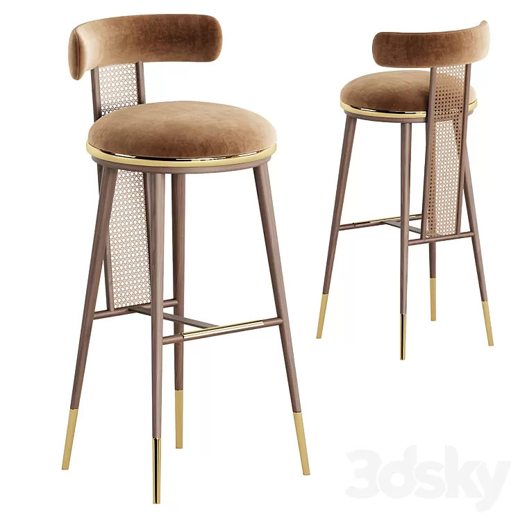 Bar Chair BLAKEY 3D Model Free