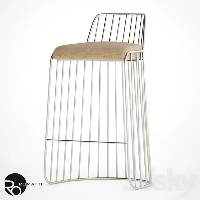 Bar chair Bride's Veil Bar Romatti 3D Model
