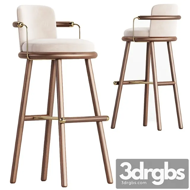 Bar Chair Darla 14 3D Model Free