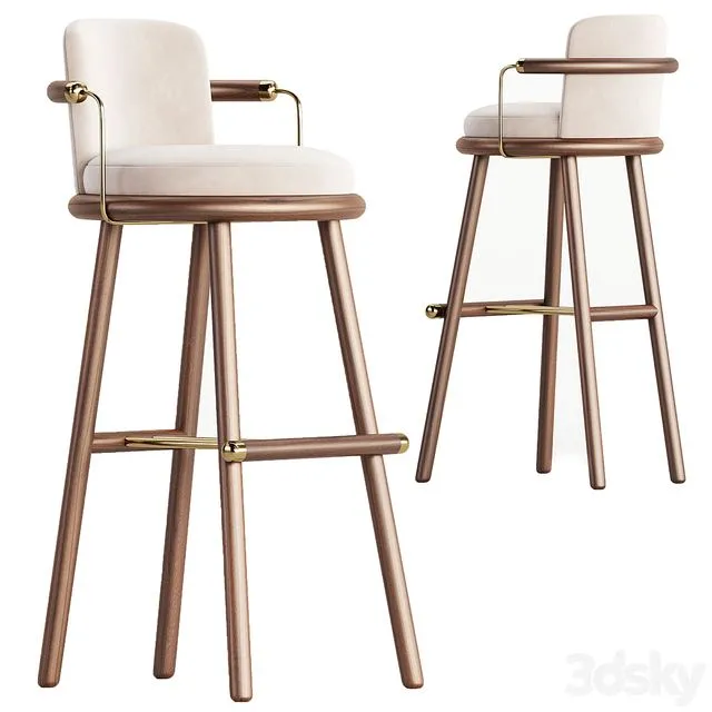 Bar Chair Darla 3D Model