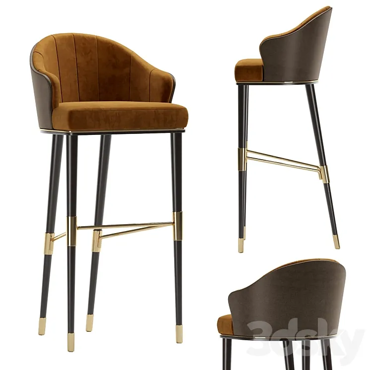 Bar chair ELLIS 3D Model Free