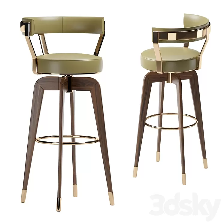Bar chair GILMORE 3D Model
