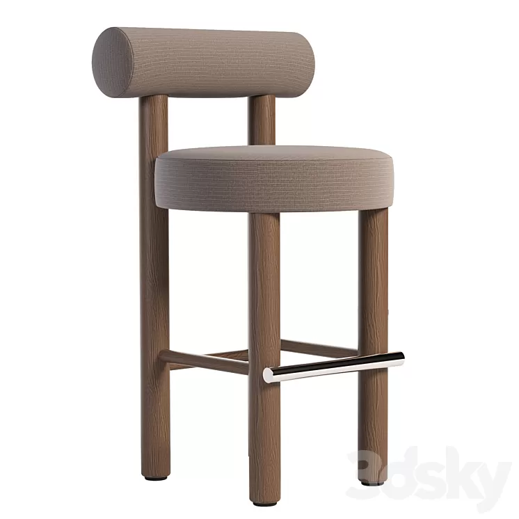 Bar Chair Gropius CS2 by NOOM 3D Model Free