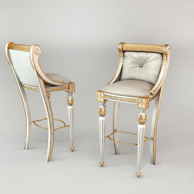 Bar Chair Riva 3D Model