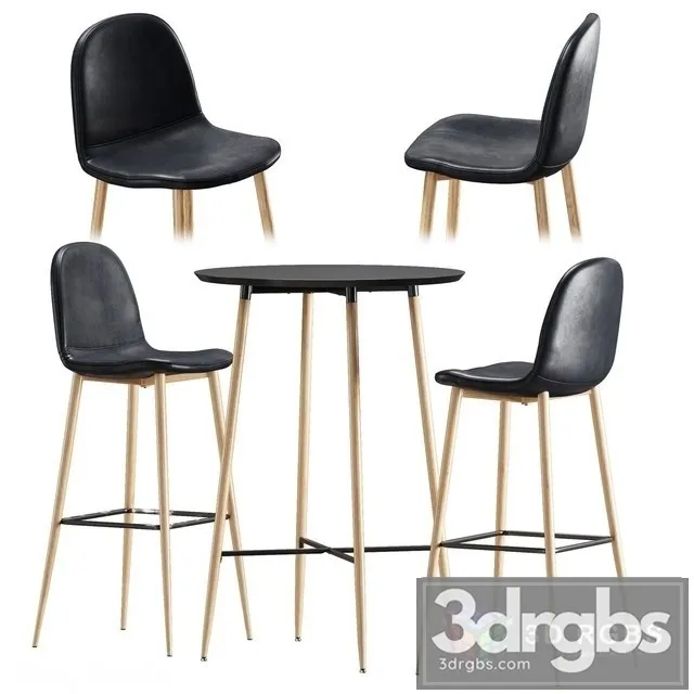 Bar Chair Table Jysk Jonstrup 3D Model Free