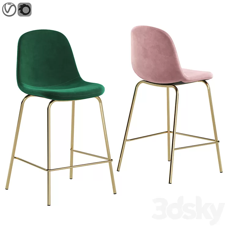 Bar chair Valencia 3D Model