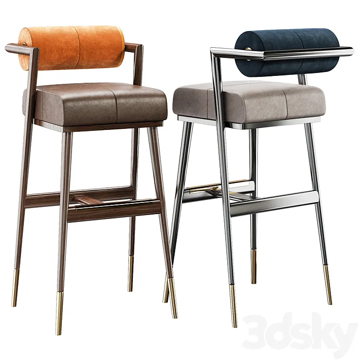 Bar chair waters 3D Model Free