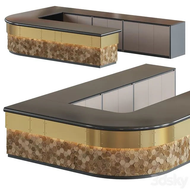 bar counter 3D Model