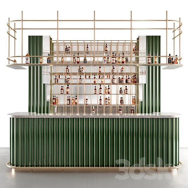 bar counter 3D Model