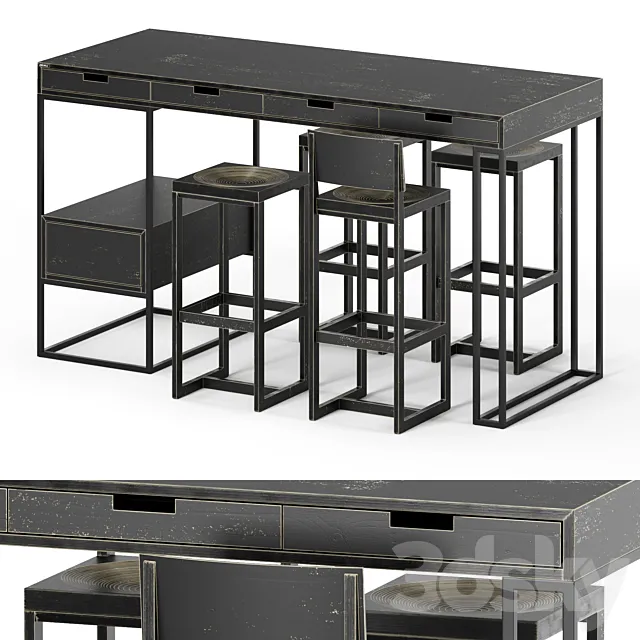 Bar furniture set ARCHPOLE 3D Model