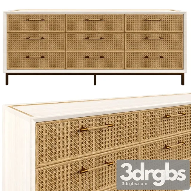 Bar Island Dresser 1 3D Model Free