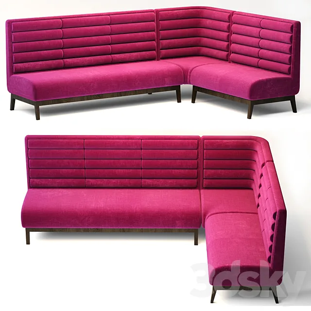 Bar seating sofa 3D Model