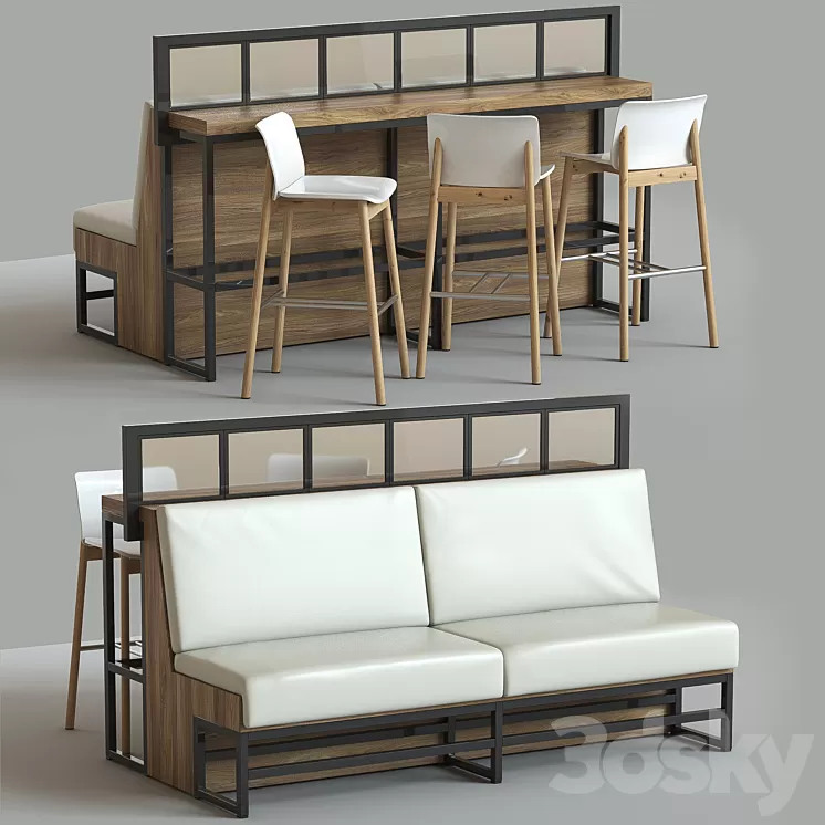 Bar Set 3D Model