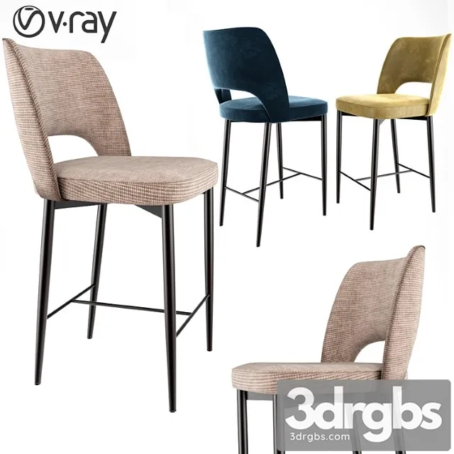 Bar Stool 2 2 3D Model Free