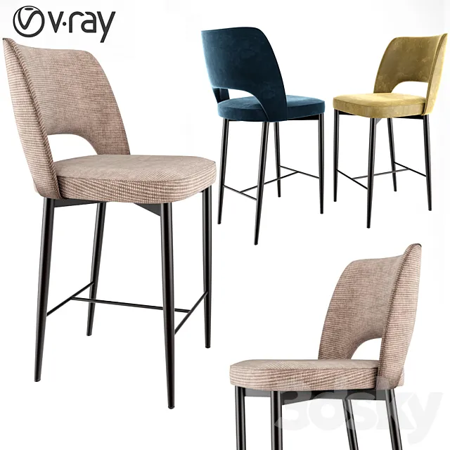 Bar Stool 2 3D Model