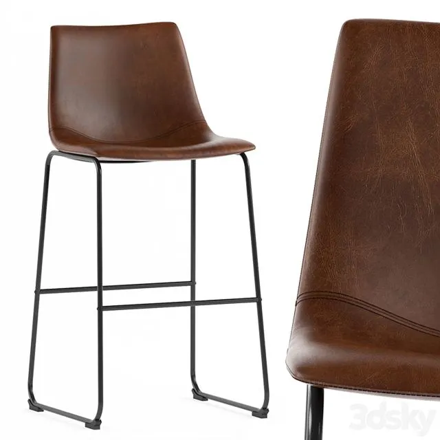 Bar stool Adan Bar Stool (or Pranzo Vermut) 3D Model