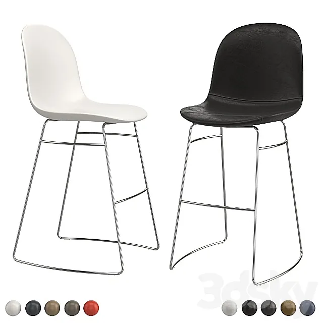 Bar stool Calligaris Academy 2. 3D Model