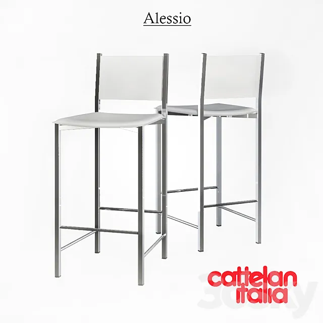 Bar stool Cattelan Italia Alessio 3D Model