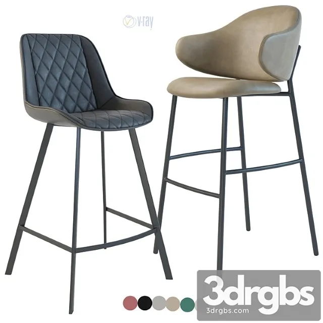 Bar stool & counter stool la forma arian. calligaris holly 2 3D Model Free