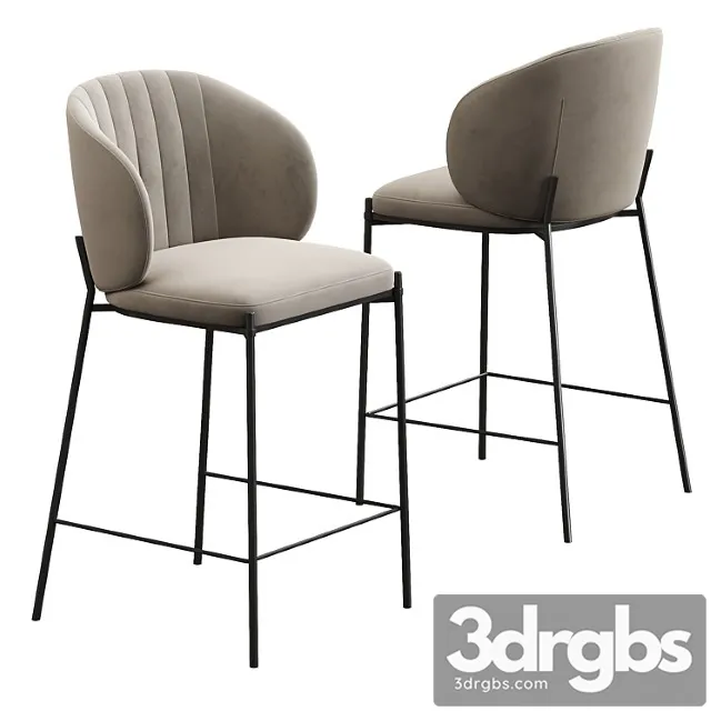 Bar stool cruz 2 3D Model Free