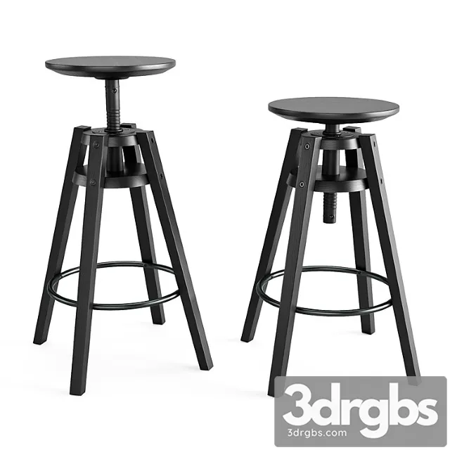 Bar stool dalfred 2 3D Model Free