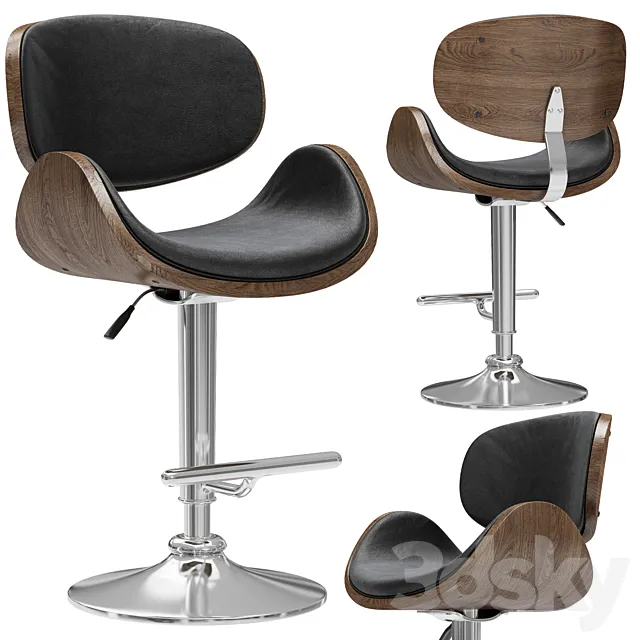 Bar stool Eames Lounge Bar Stool 3DModel