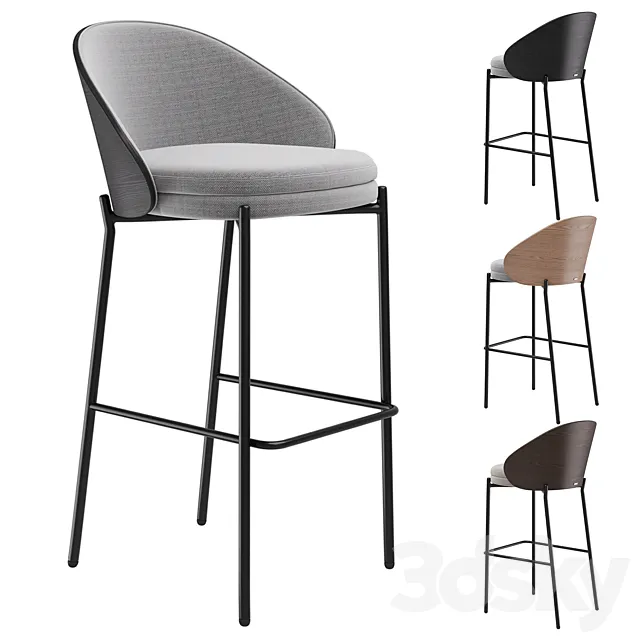 Bar stool Eamy by Kave Home 3D Model