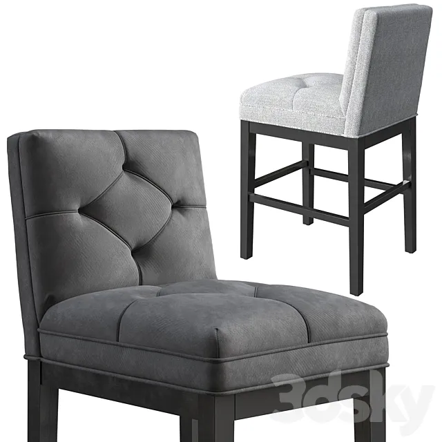 Bar Stool Eichholtz Cesare Pebble 3D Model