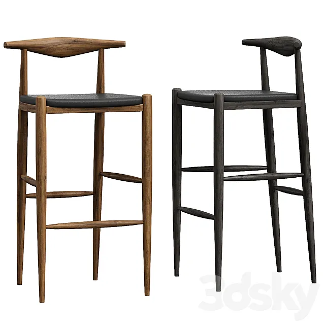 Bar stool elbow 3D Model