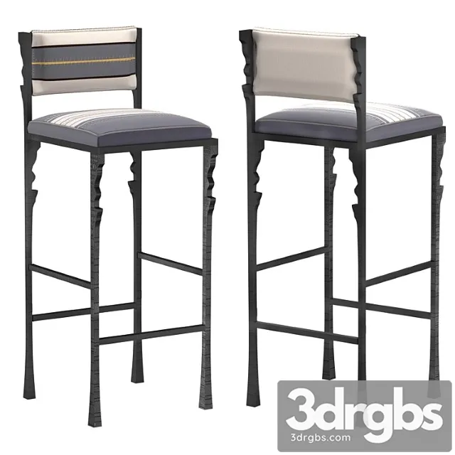 Bar Stool Engrenage 3D Model Free