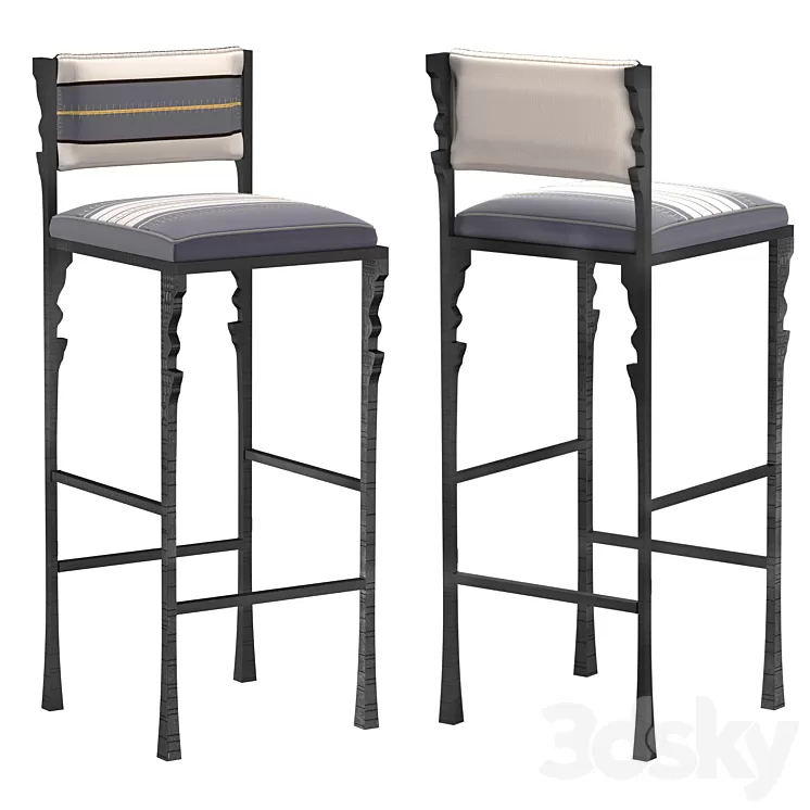 BAR STOOL ENGRENAGE 3D Model Free