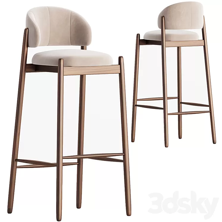 Bar stool Family Look 3D Model Free