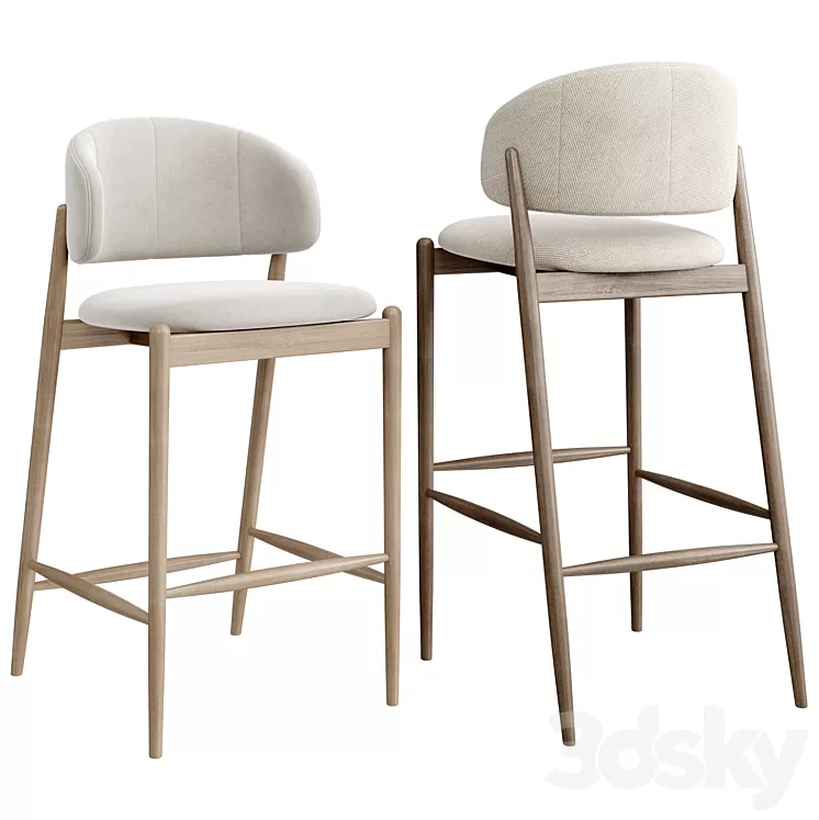 Bar stool Family Look 3D Model