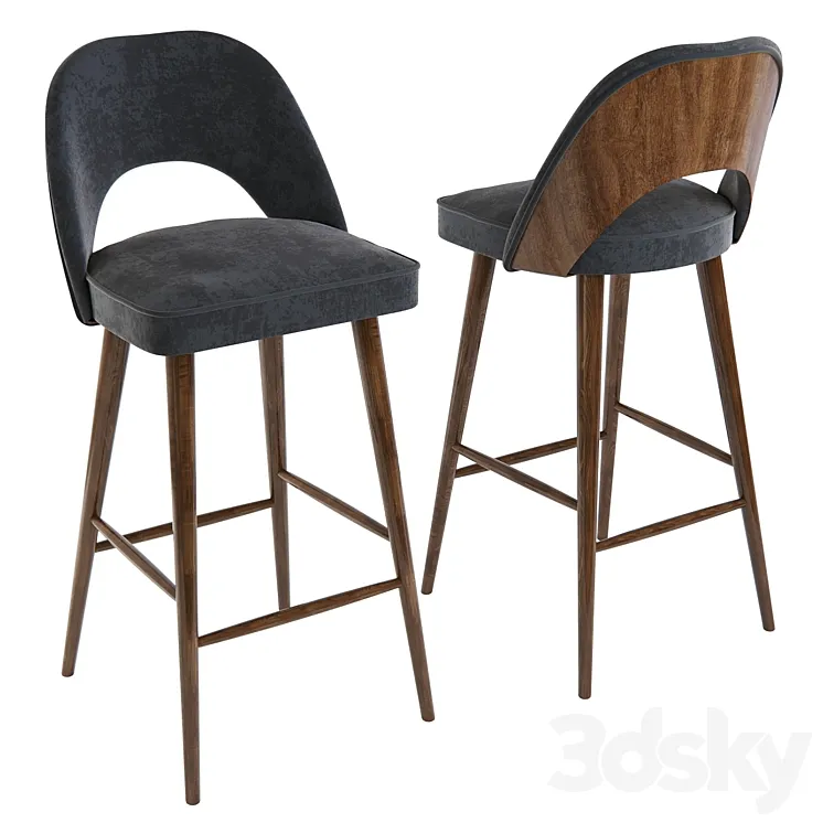 Bar stool GLORI-9 from Stella 3D Model Free
