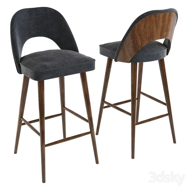 Bar stool GLORI-9 from Stella 3D Model