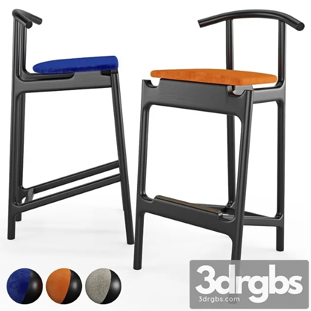 Bar Stool Hans 3D Model Free