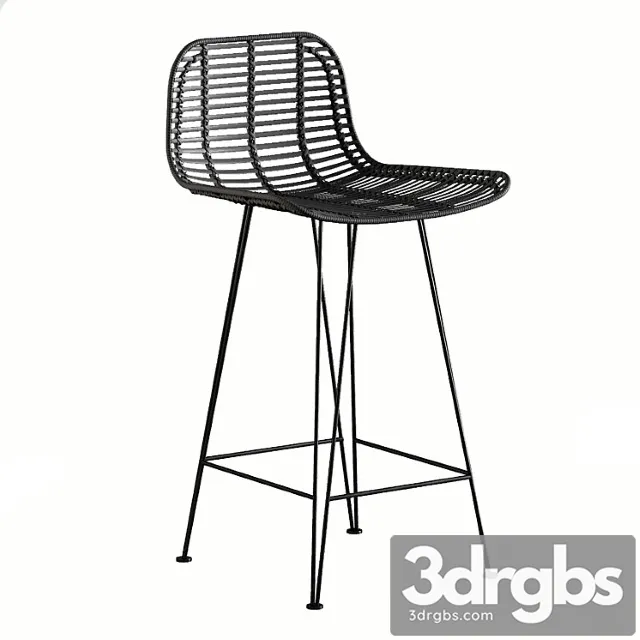 Bar stool hk living 2 3D Model Free
