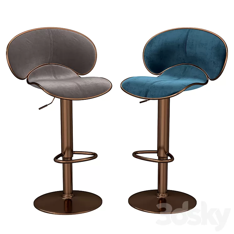 Bar stool Hoker 3D Model Free