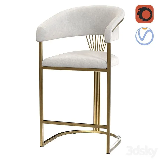 Bar stool HORDIA 3D Model