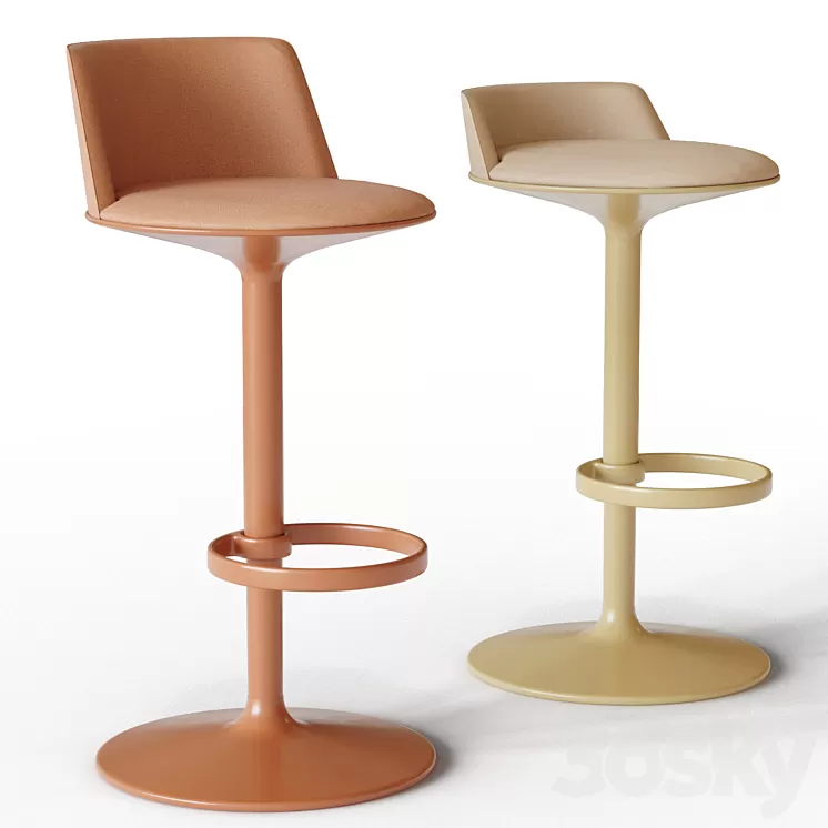 Bar stool HULA 46 - Andreu World 3D Model
