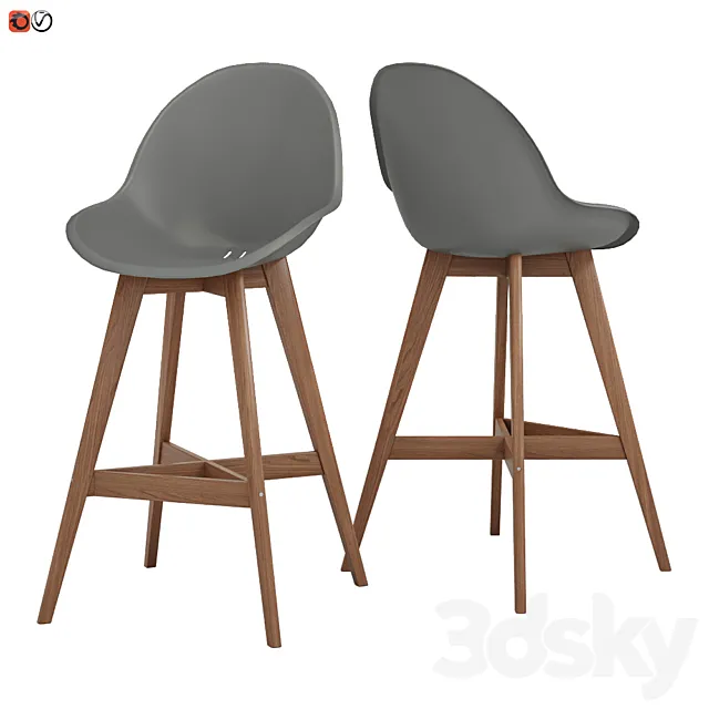 Bar stool IKEA FANBYUN 3D Model