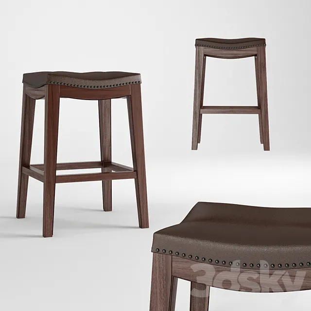 Bar Stool Julien Leather 3DModel