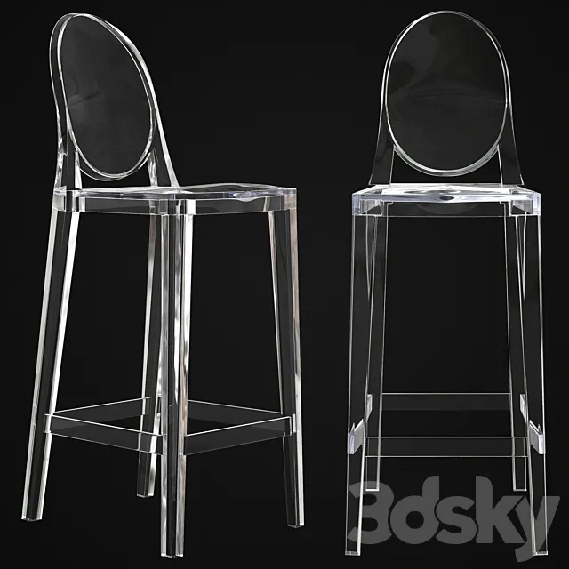 Bar stool Kartell One more 5890 3DModel