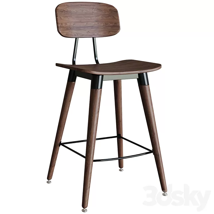 Bar stool Lao Bar Stool Chair 3D Model Free