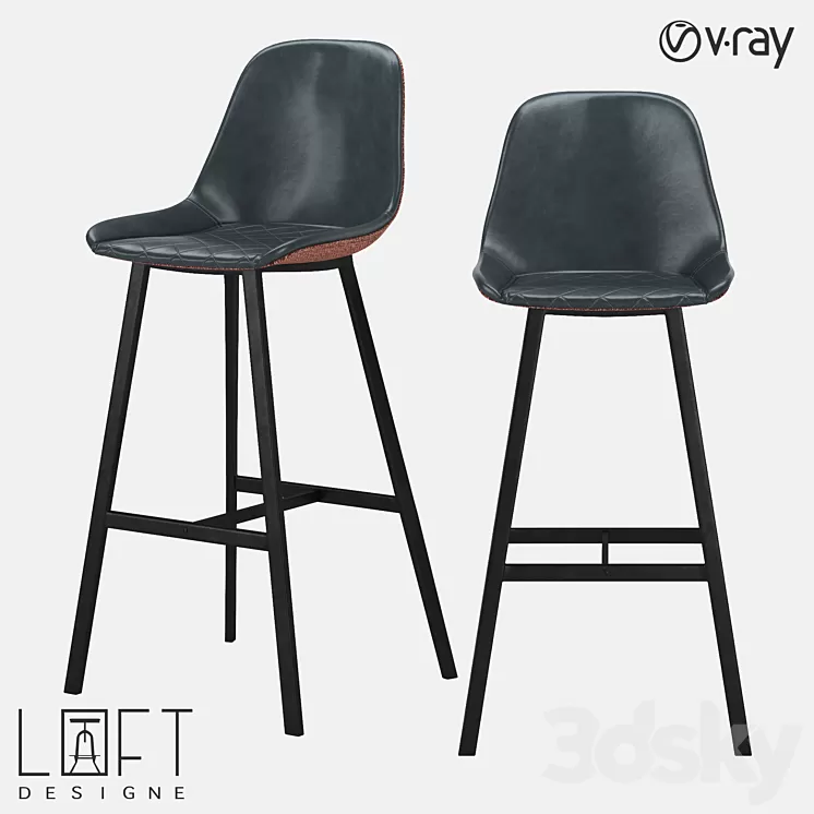 Bar stool LoftDesigne 30128 model 3D Model