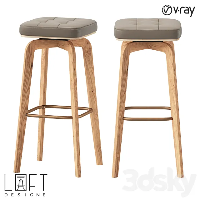 Bar stool LoftDesigne 31390 model Free Download